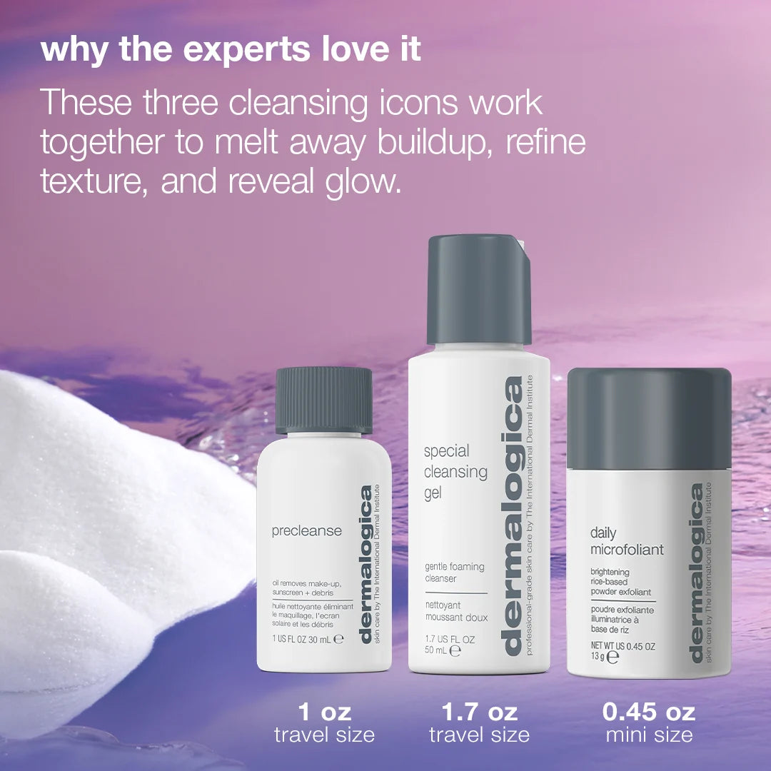 Dermalogica Glow on the Go Travel Gift Set (3 Travel Sizes)