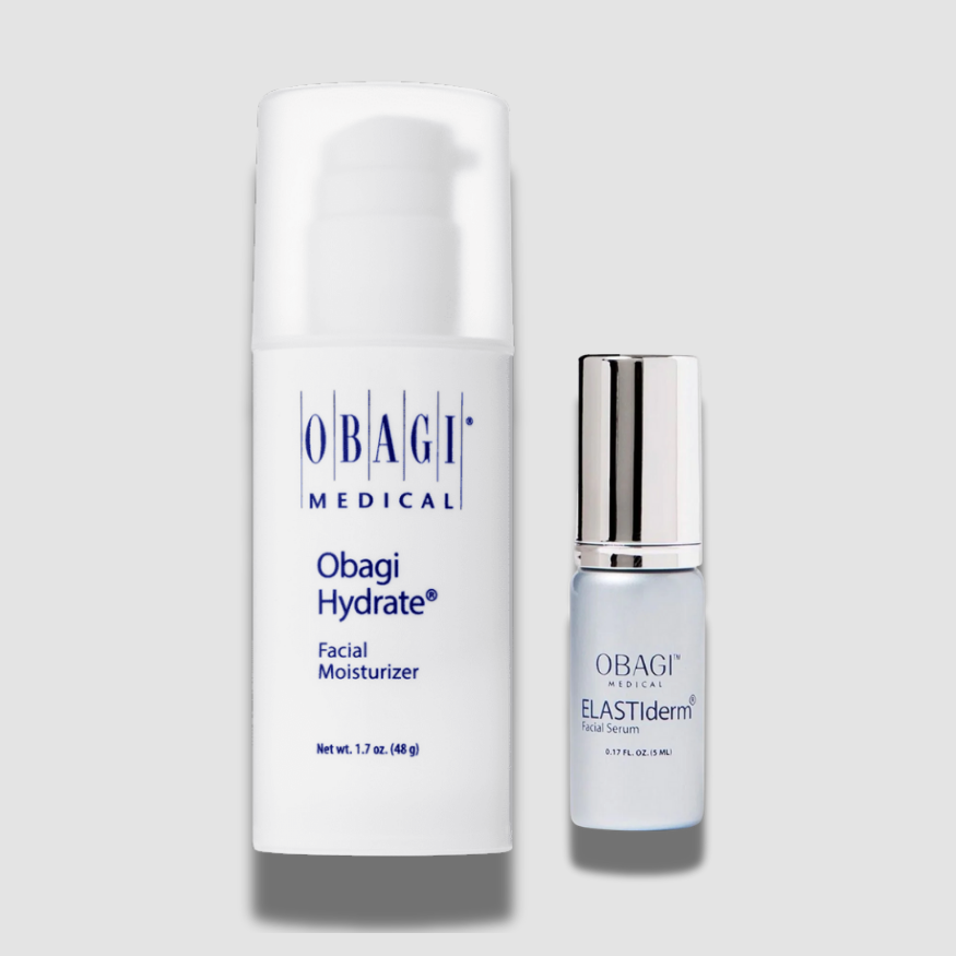 Obagi Bundle- Hydrate Facial Moisturiser 48g + ELASTIderm Facial Serum 5ml FREE