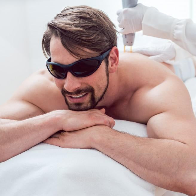 Laser Hair Removal for Men Intimate Area Front & Back +2 Small Areas (as low as €89.50 per session)