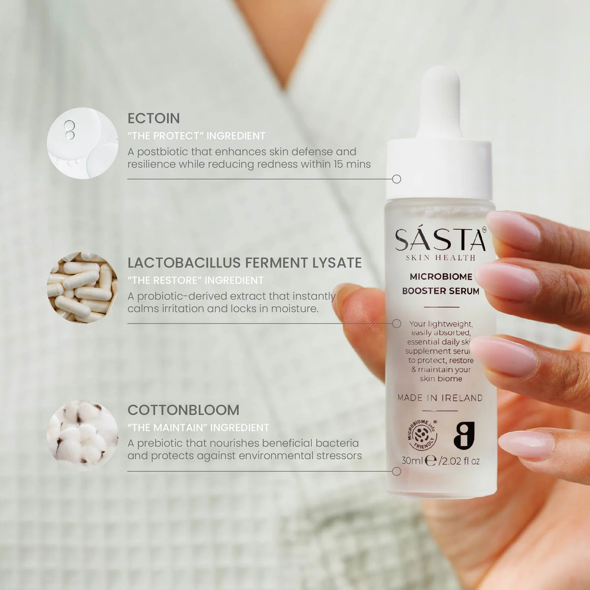 Sásta Microbiome Booster Serum 30ml