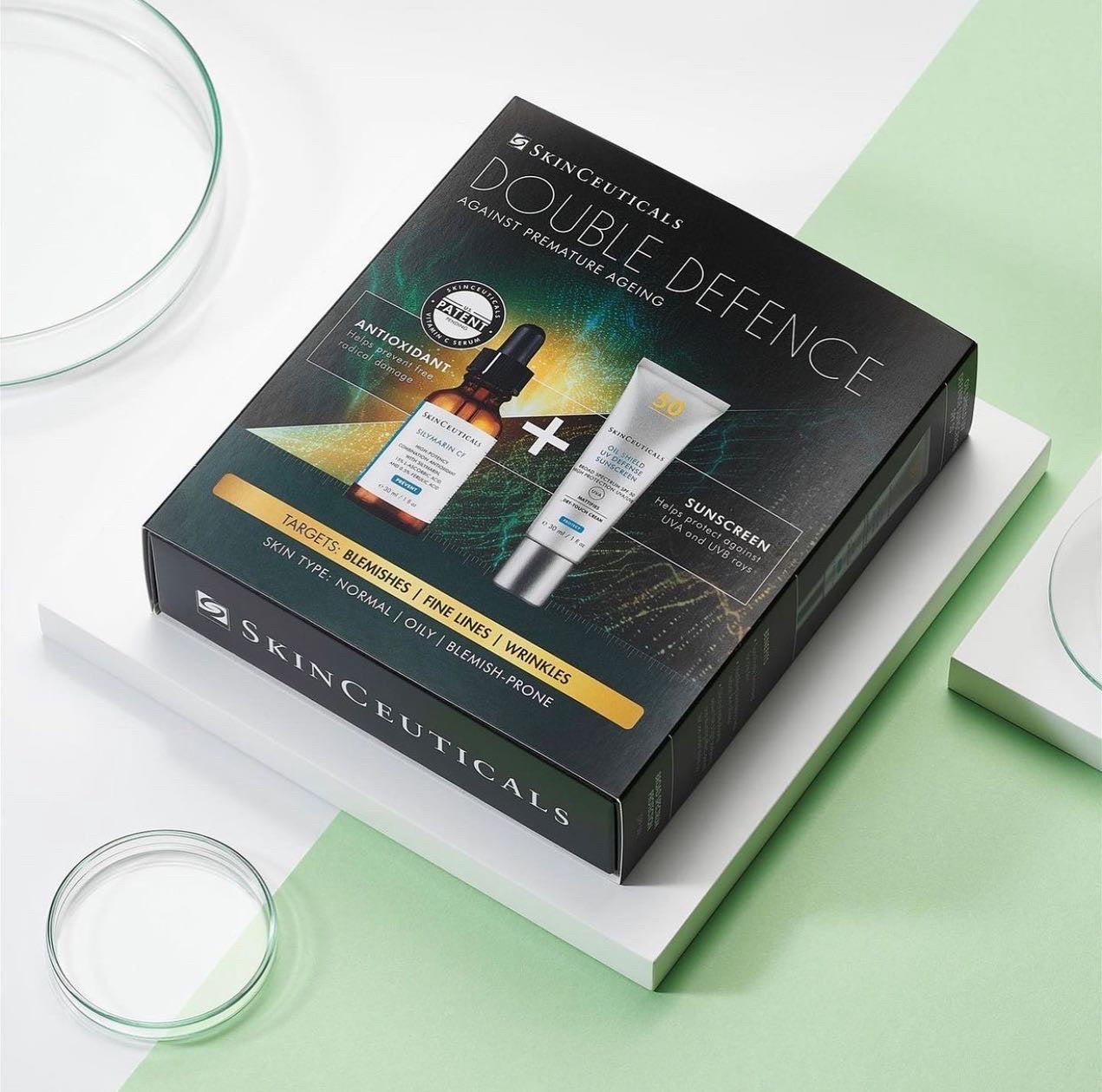 SkinCeuticals Silymarin CF Double Defence Kit for Oily/Blemish Prone Skin (FREE SPF save €50)