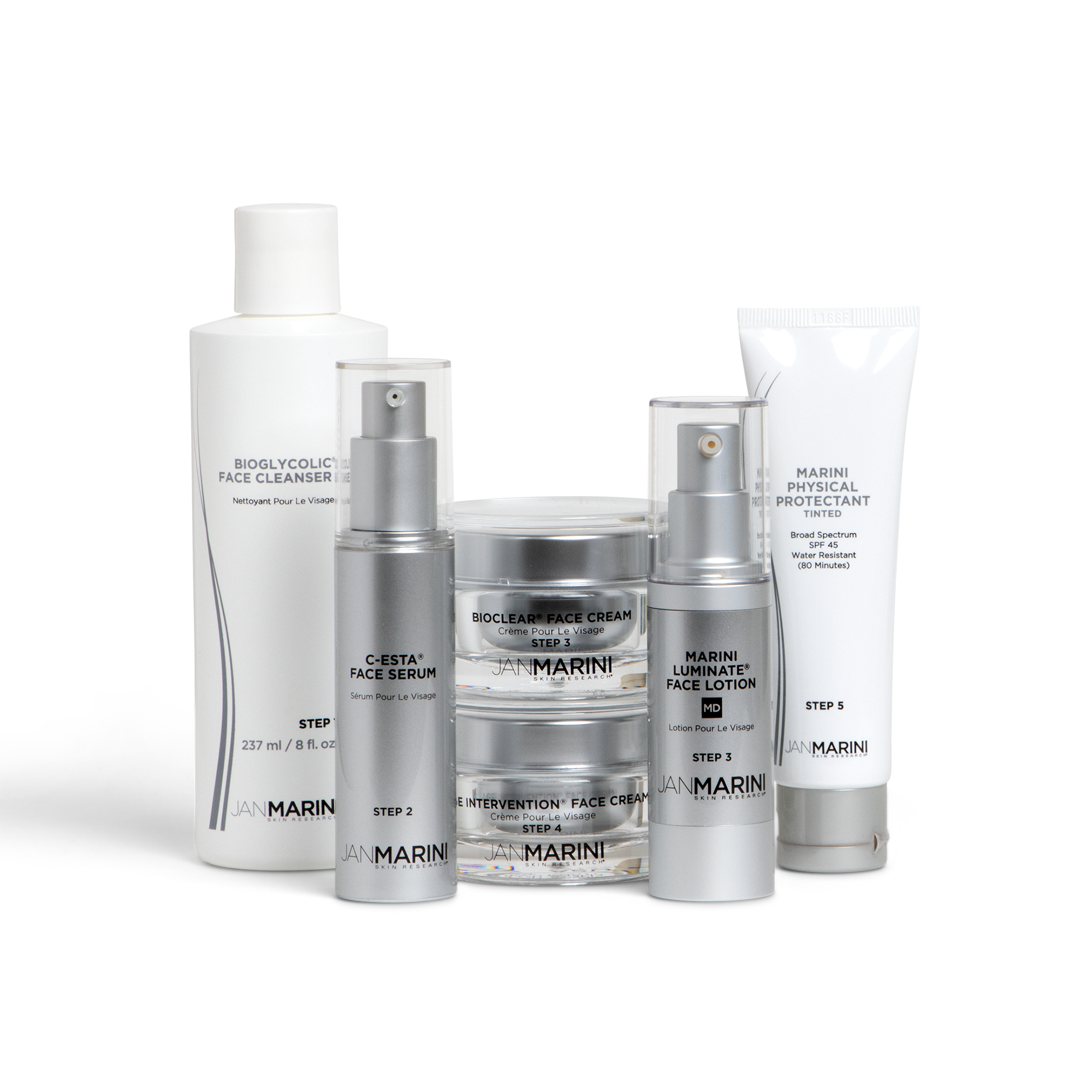Jan Marini A Skin Care Management System - MD Dry/Very Dry with Marini Physical Protectant SPF 45 Tinted