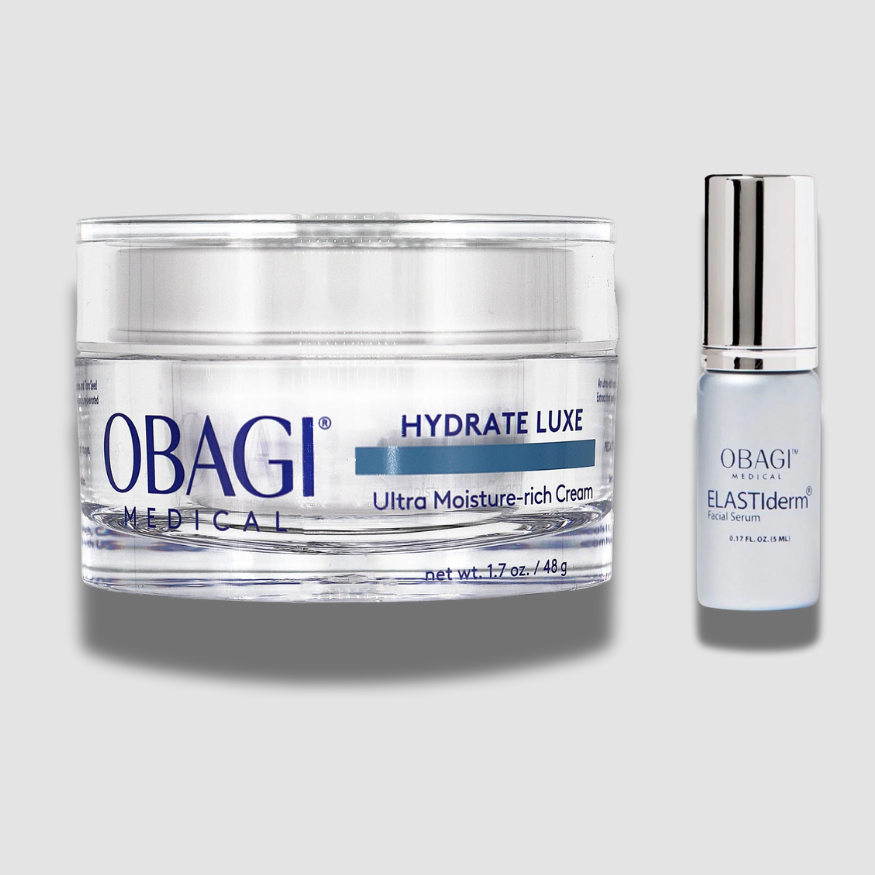 Obagi Bundle- Hydrate Luxe 48g + ELASTIderm Facial Serum 5ml FREE