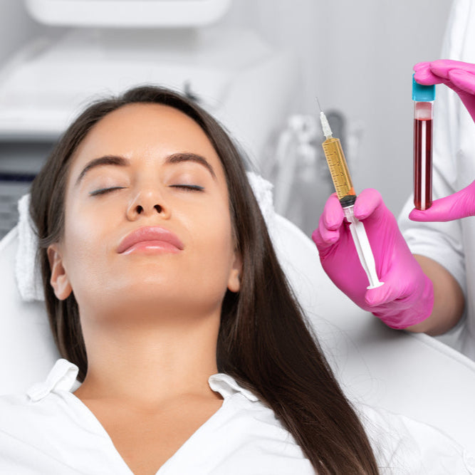PRP Growth Factor Therapy Skin Rejuvenation with LED Light Therapy course of 4 (save €621)