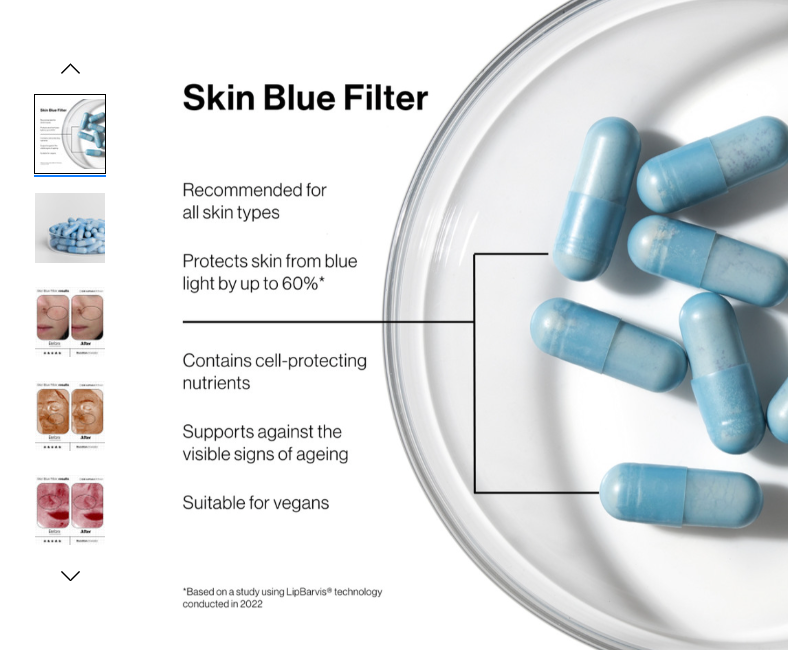 Advanced Nutrition programme Skin Blue Filter